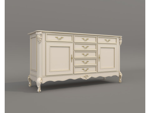 European Classic style Cabinet Collection 3 Modelo 3D