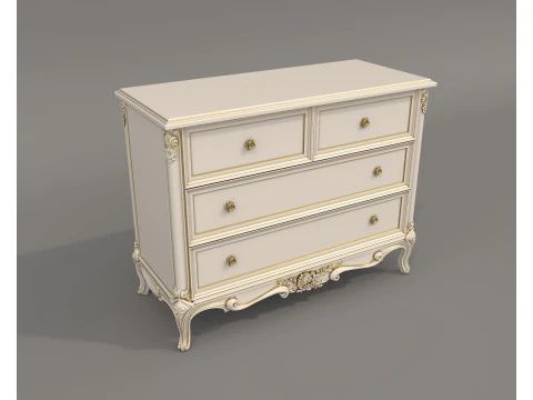 ヨーロピアンクラシックスタイルキャビネットコレクション3 3Dモデル