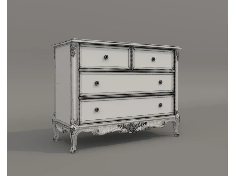 ヨーロピアンクラシックスタイルキャビネットコレクション3 3Dモデル