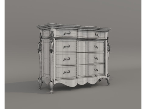 European Classic style Cabinet Collection 3 Modelo 3D