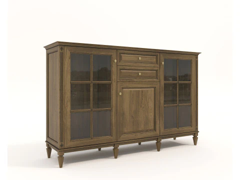 Cole&ccedil;&atilde;o de gabinetes de estilo cl&aacute;ssico europeu 4 Modelo 3D