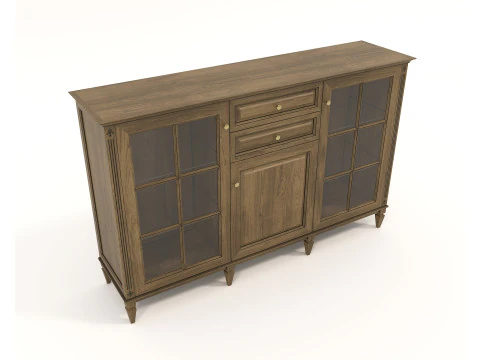 Cole&ccedil;&atilde;o de gabinetes de estilo cl&aacute;ssico europeu 4 Modelo 3D
