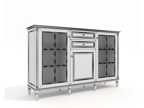 European Classic style Cabinet Collection 4 Modèle 3D
