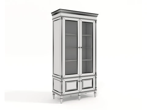 Cole&ccedil;&atilde;o de gabinetes de estilo cl&aacute;ssico europeu 4 Modelo 3D