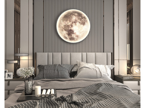 Modern Bedroom Scene 37 Model 3D