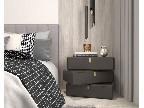 Modern Bedroom Scene 38 Model 3D