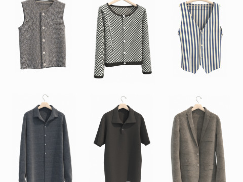 Clothing on Hanger 11 3D Модель