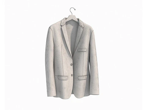 Clothing on Hanger 11 3D Model