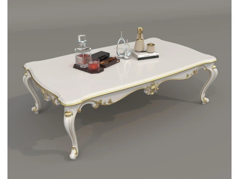 Classic European style Sofa and Armchair set 5 3D Model