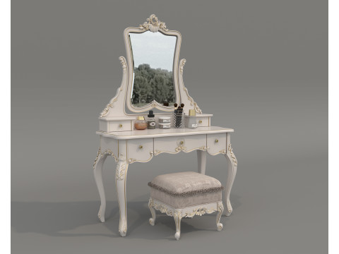 Classic European style Dressing Table 24 Modelo 3D