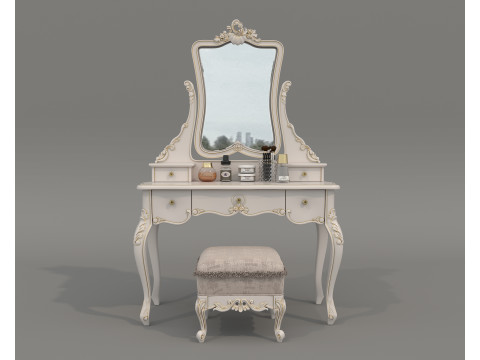 Classic European style Dressing Table 24 3D Модель