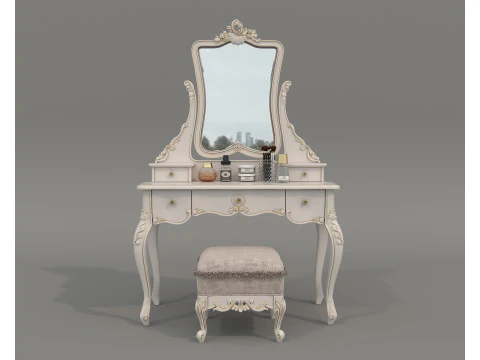 Classic European style Dressing Table 24 3D Model