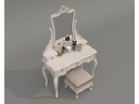 Classic European style Dressing Table 24 3D Модель