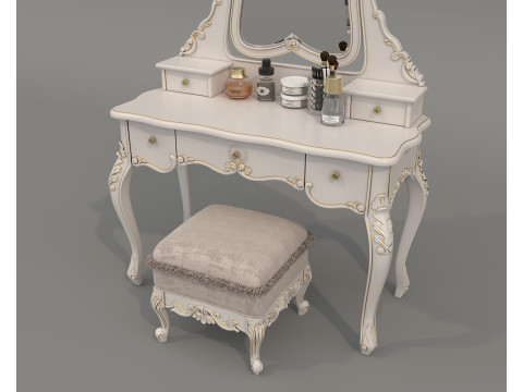 Classic European style Dressing Table 24 3D Модель
