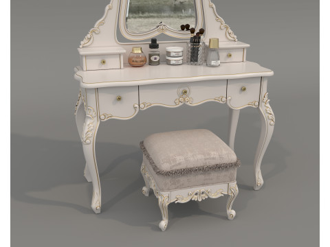 Classic European style Dressing Table 24 3D Модель