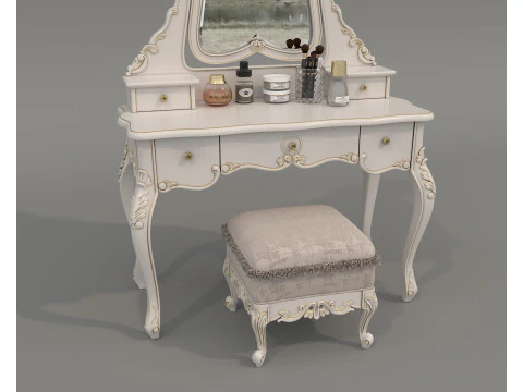 Classic European style Dressing Table 24 3D Model
