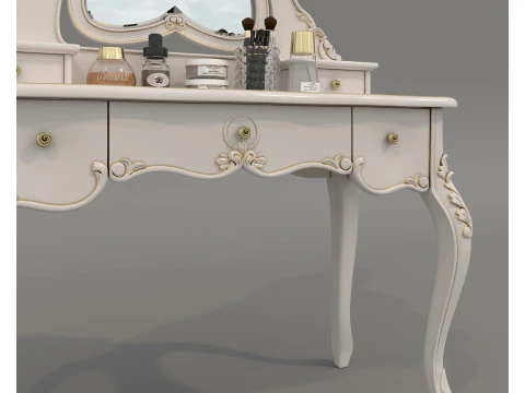 Classic European style Dressing Table 24 3D Model