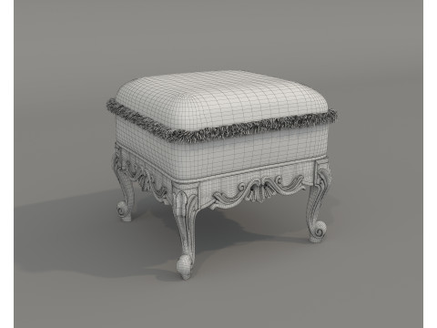 Classic European style Dressing Table 24 3D Модель