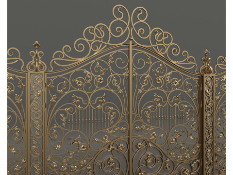 Classic European style Mansion Gate 7 Modèle 3D