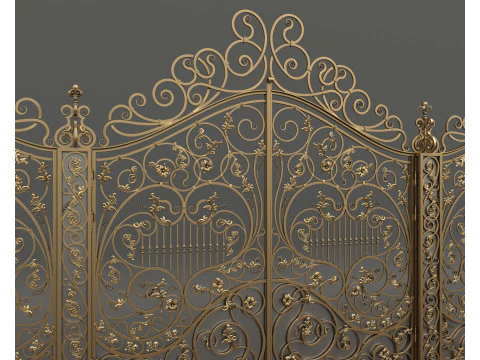 Classic European style Mansion Gate 7 3D Model