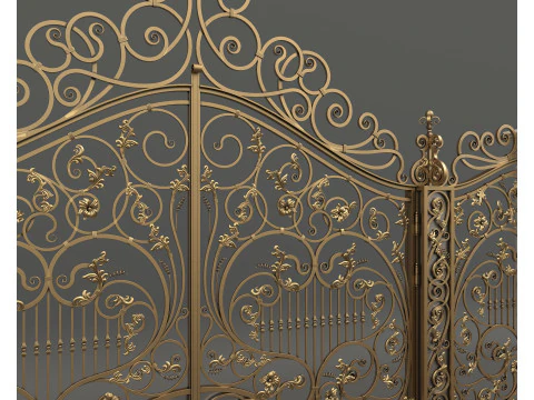 Classic European style Mansion Gate 7 3D Model