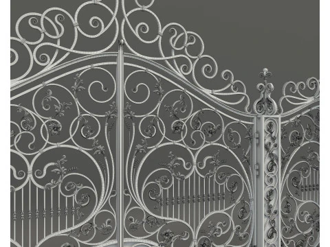 Classic European style Mansion Gate 7 3D Model
