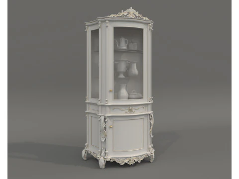 European Classic style Cabinet Collection 5 3D Model