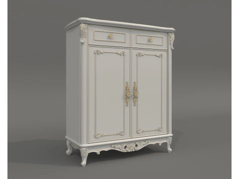 European Classic style Cabinet Collection 5 3D Model