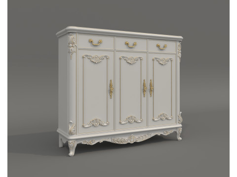 European Classic style Cabinet Collection 5 3D-Modell