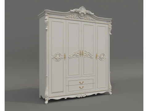 European Classic style Cabinet Collection 5 3D Model