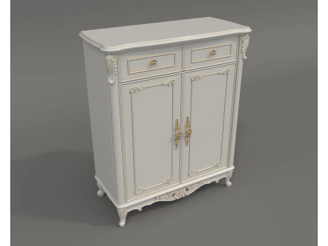 European Classic style Cabinet Collection 5 3D Model