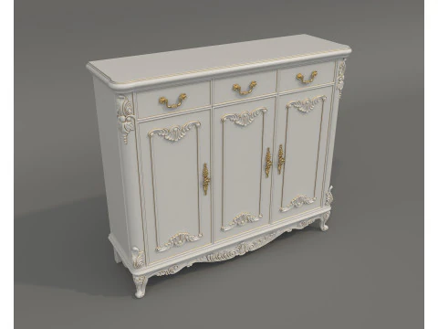 European Classic style Cabinet Collection 5 3D Model