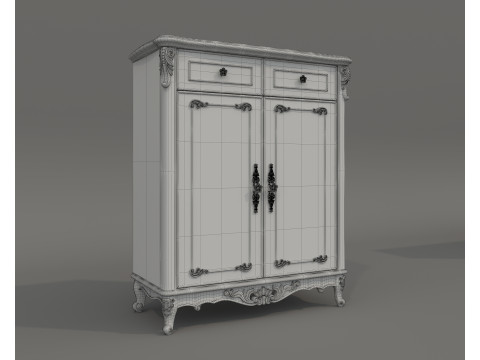 European Classic style Cabinet Collection 5 3D-Modell