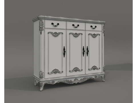 European Classic style Cabinet Collection 5 3D-Modell