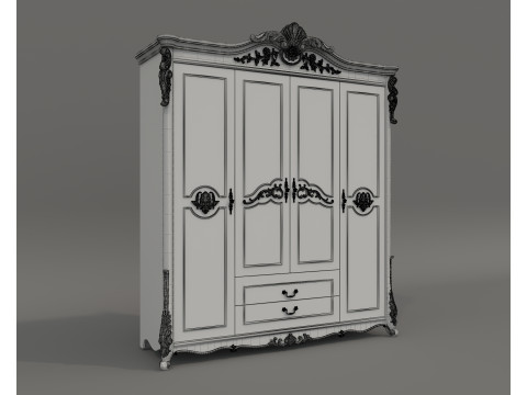 European Classic style Cabinet Collection 5 3D-Modell
