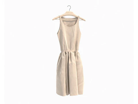 Dress on Hanger Collection 10 3D Model