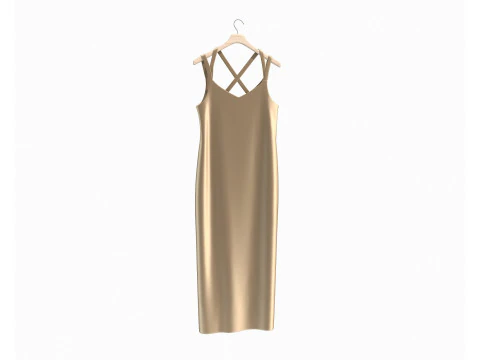Dress on Hanger Collection 10 3D Model
