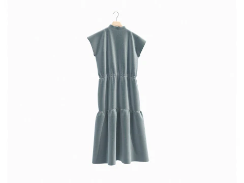 Dress on Hanger Collection 10 3D Model
