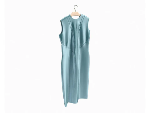Dress on Hanger Collection 10 3D Model