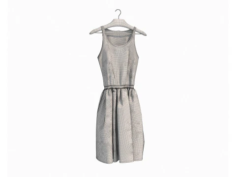 Dress on Hanger Collection 10 3D Model