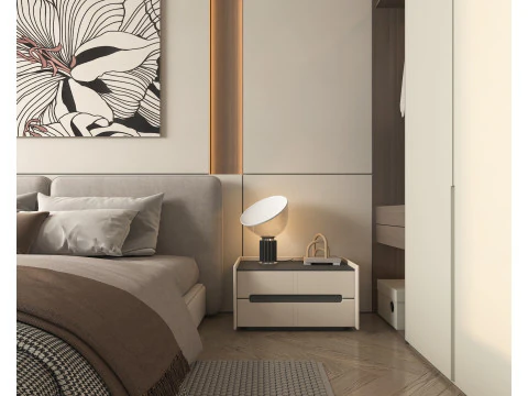 Moderne Schlafzimmerszene 40 3D Modell