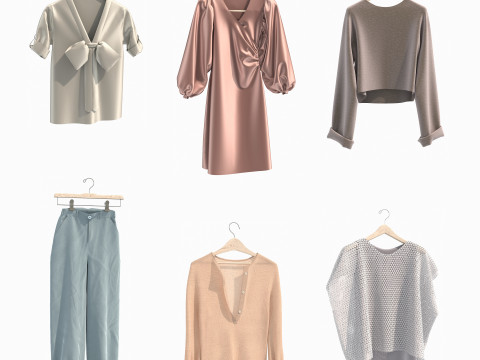 Women Clothing Collection 19 3D Model