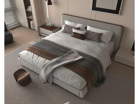 Modern Bedroom Scene 42 3D Model