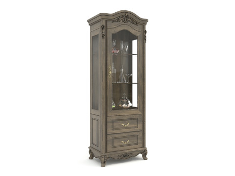 Classic Display Cabinet and Decoration 10 3D Model