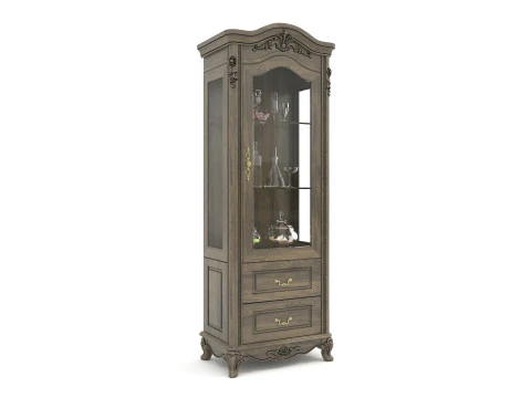 Classic Display Cabinet and Decoration 10 3D Model