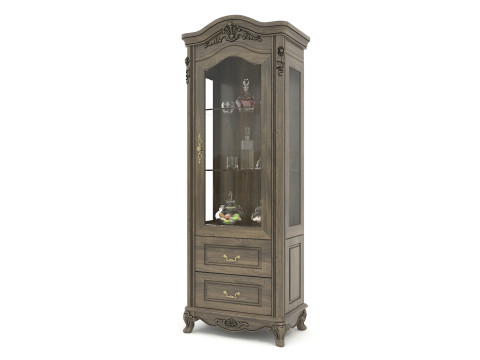 Classic Display Cabinet and Decoration 10 3D Model