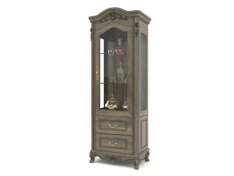 Classic Display Cabinet and Decoration 10 3D Model