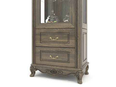Classic Display Cabinet and Decoration 10 3D Model