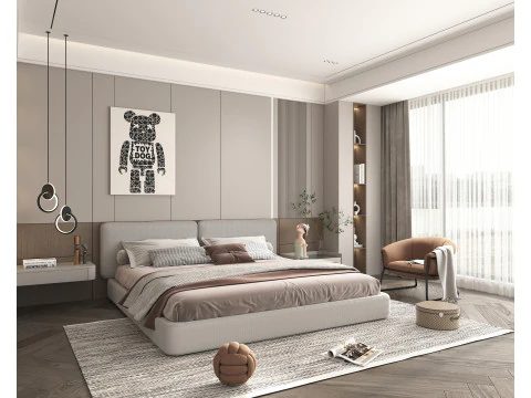 Cena Moderna Do Quarto 43 Modelo 3D