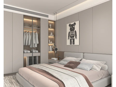 Cena Moderna Do Quarto 43 Modelo 3D